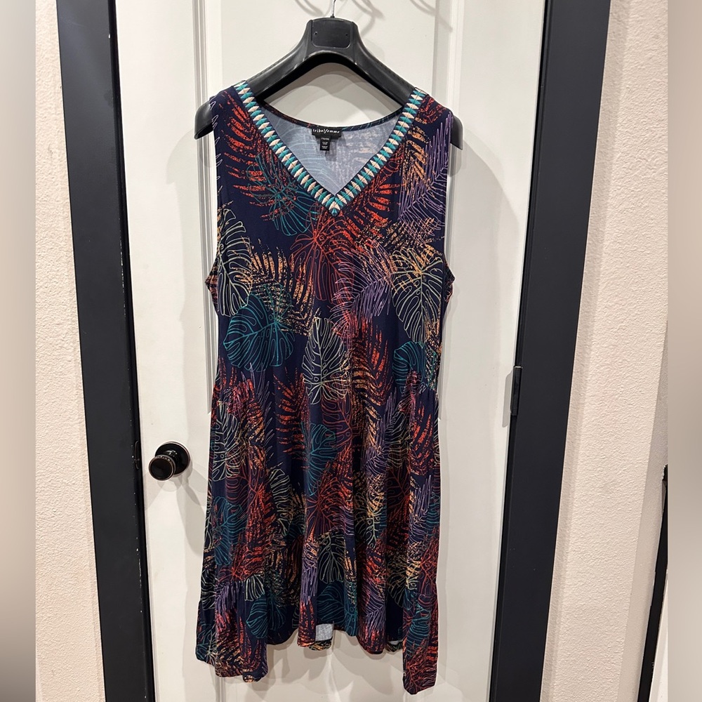 Tribal Fashion Leaf Dress